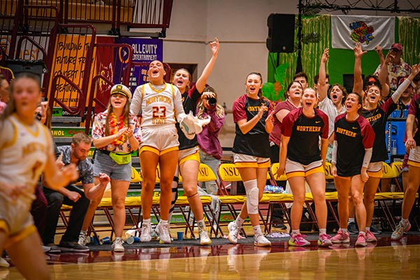 NSU Women's Basketball Bench